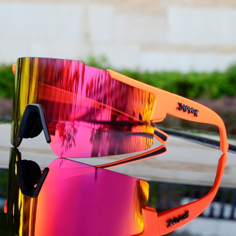 Mirrored Sports Sunglasses for Cycling and Outdoor Use