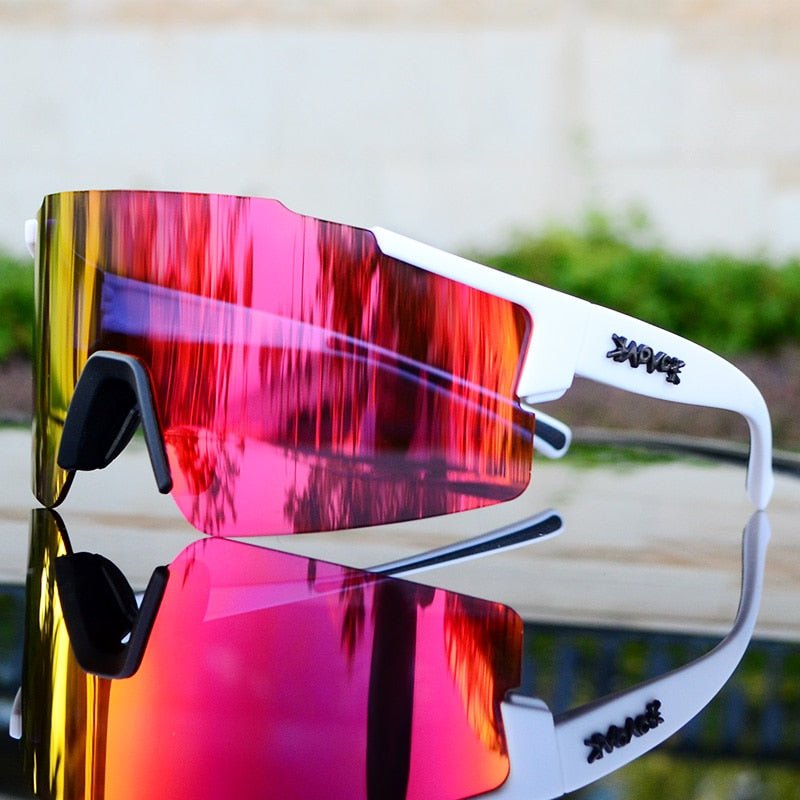 Mirrored Sports Sunglasses for Cycling and Outdoor Use