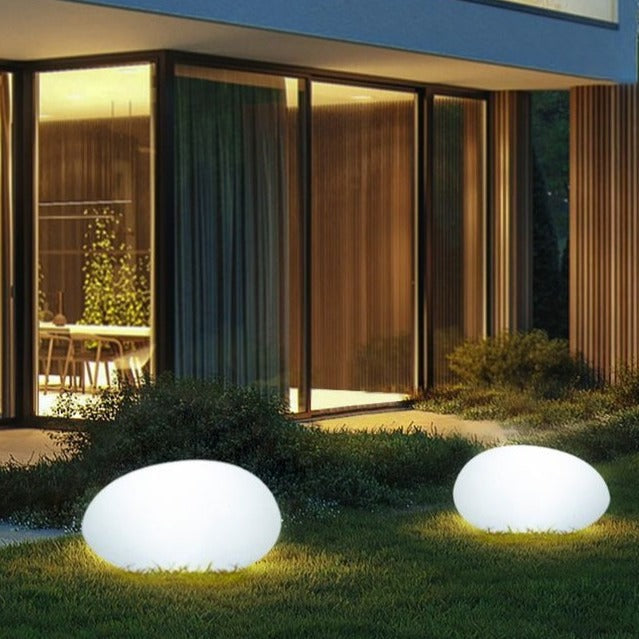 Weatherproof Garden Stone Lamp with USB Charging and Remote Control