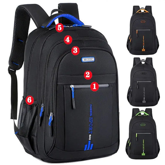 Water-Resistant Backpack for Laptops with Various Storage Pockets