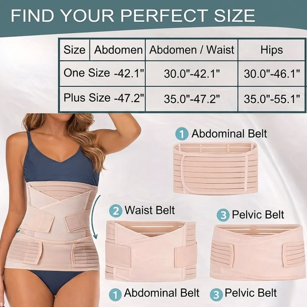 Adjustable 3-in-1 Support Band with Breathable Cotton Blend Material