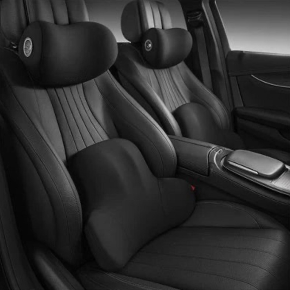 Memory Foam Back Support Cushion for Car Lumbar Comfort