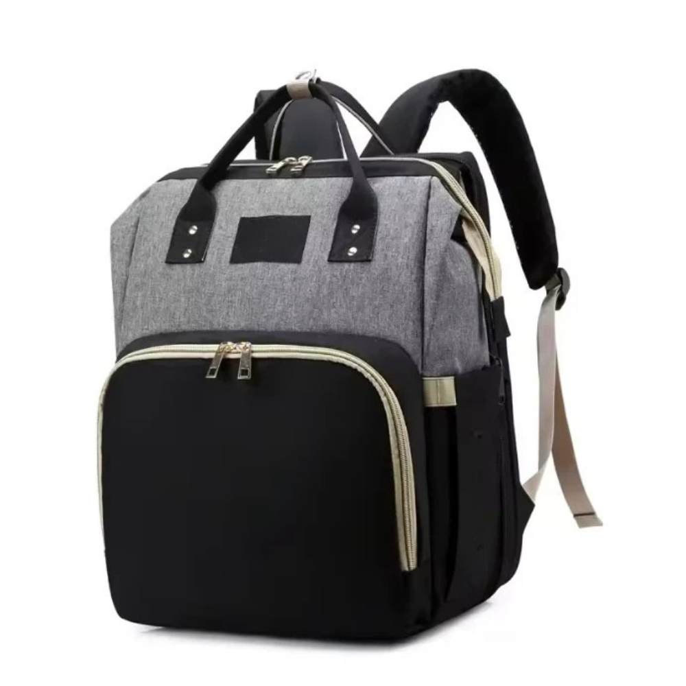 Diaper Bag for Babies with Collapsible Crib Feature