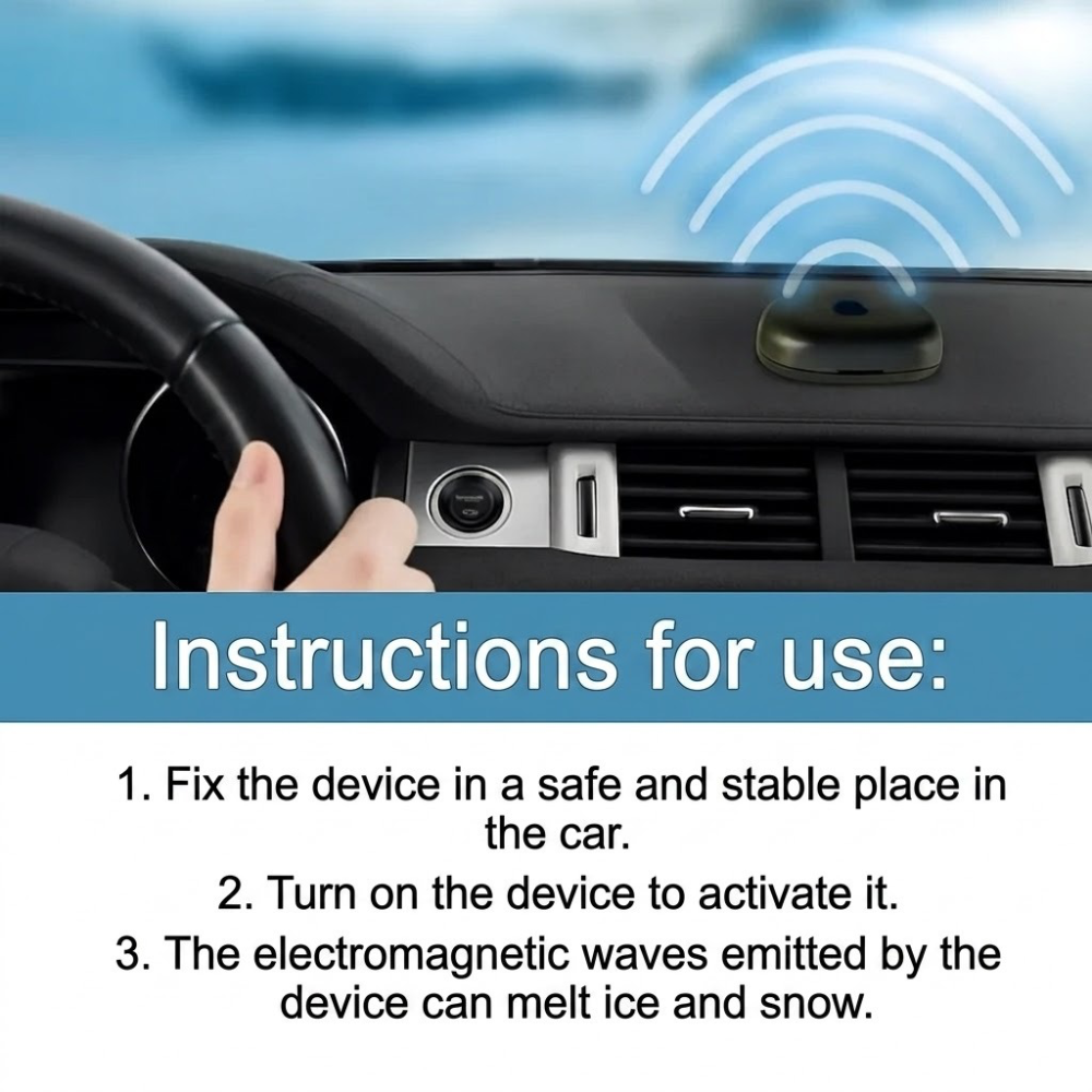Windshield De-Icing Spray for Removing Ice, Frost, and Snow