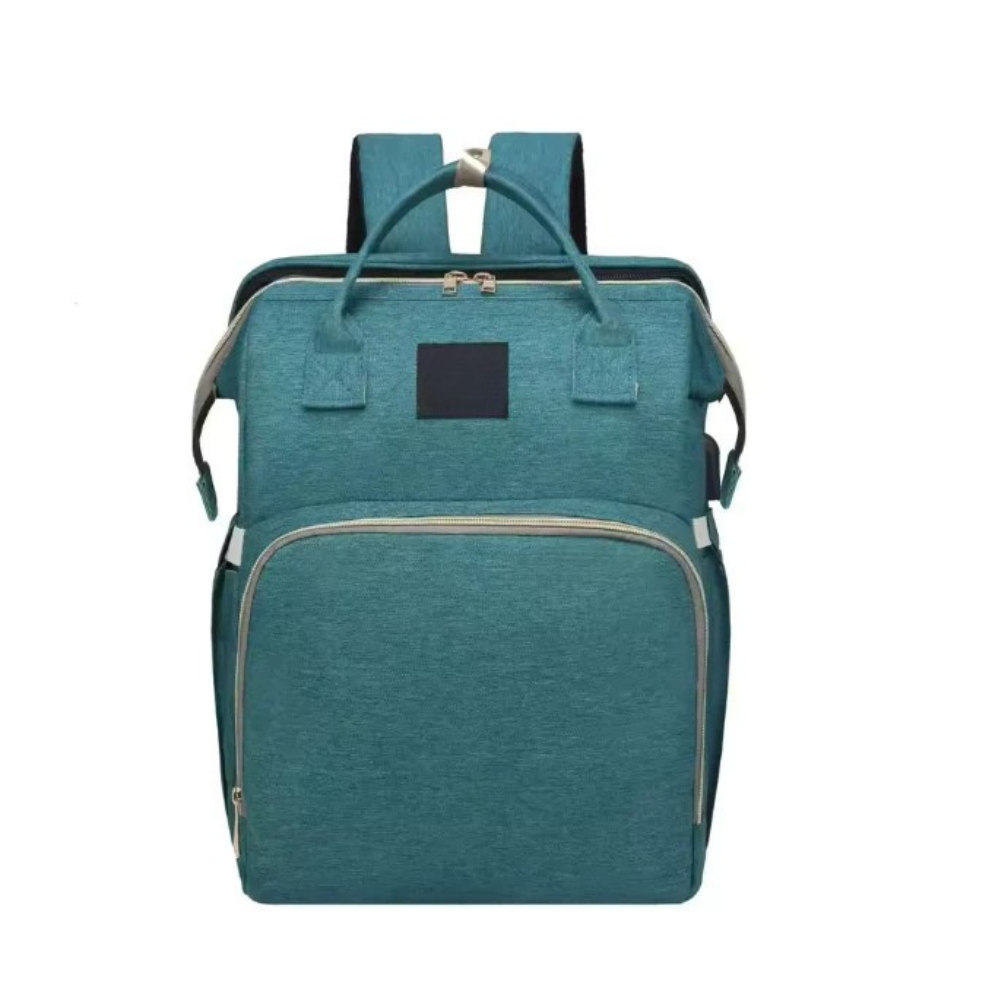 Diaper Bag for Babies with Collapsible Crib Feature