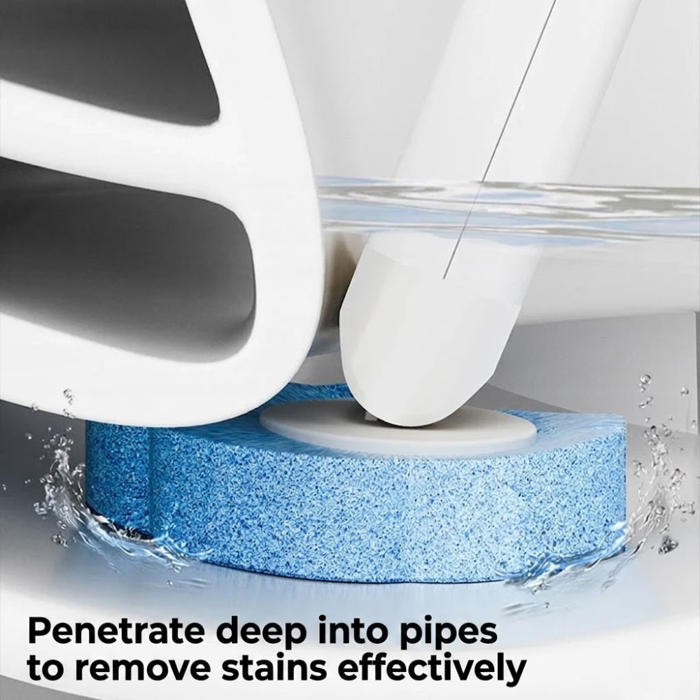 Antibacterial Disposable Toilet Brush with Hygienic Sponge Heads