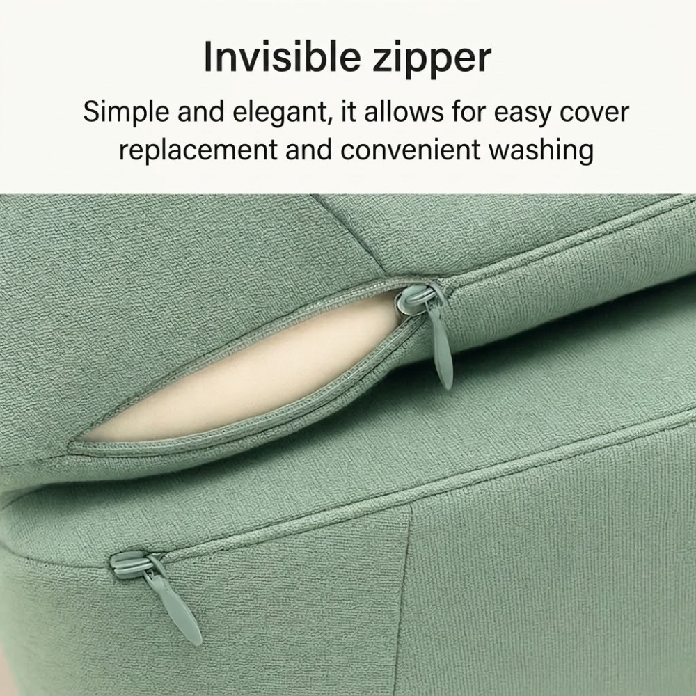 Knee and Leg Support Pillow with Contoured Design
