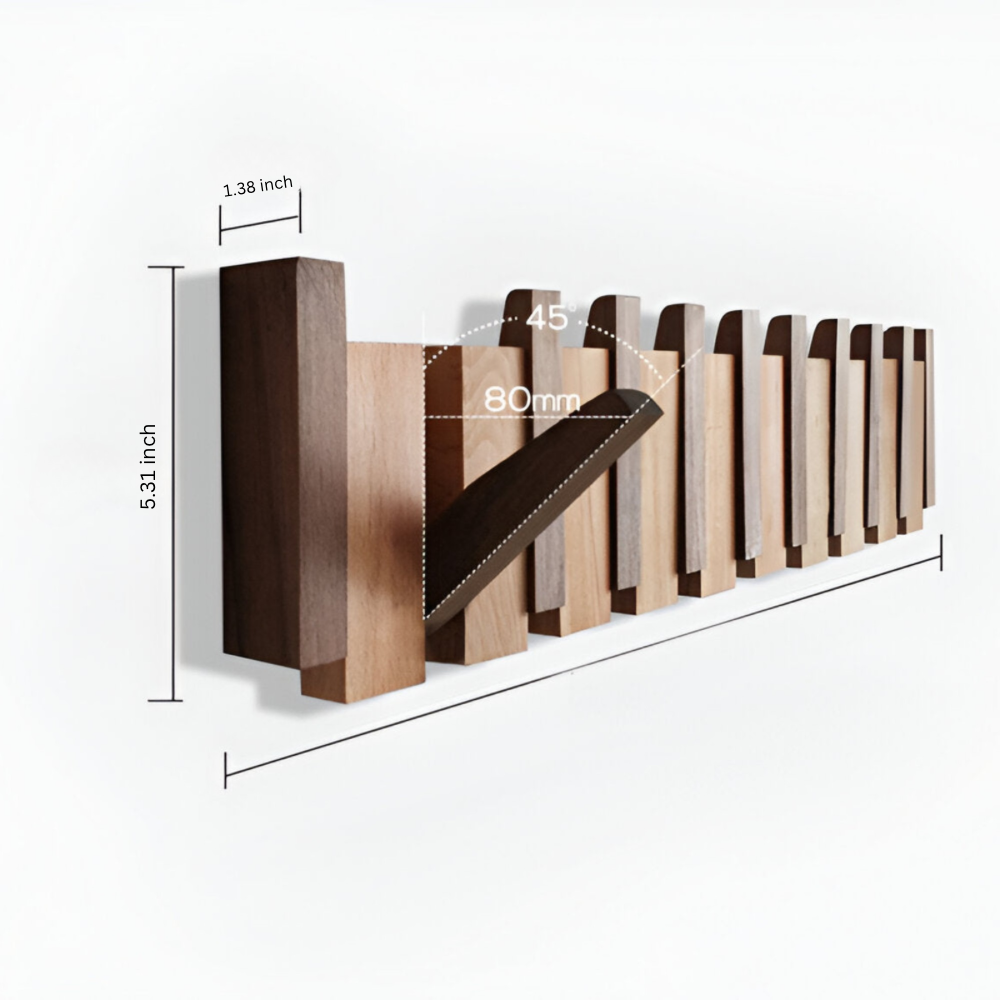 Magnetic Foldable Hook Rack for Wall Storage