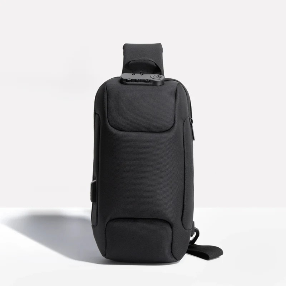 Travel Crossbody Bag featuring USB Charging and Zip Compartments