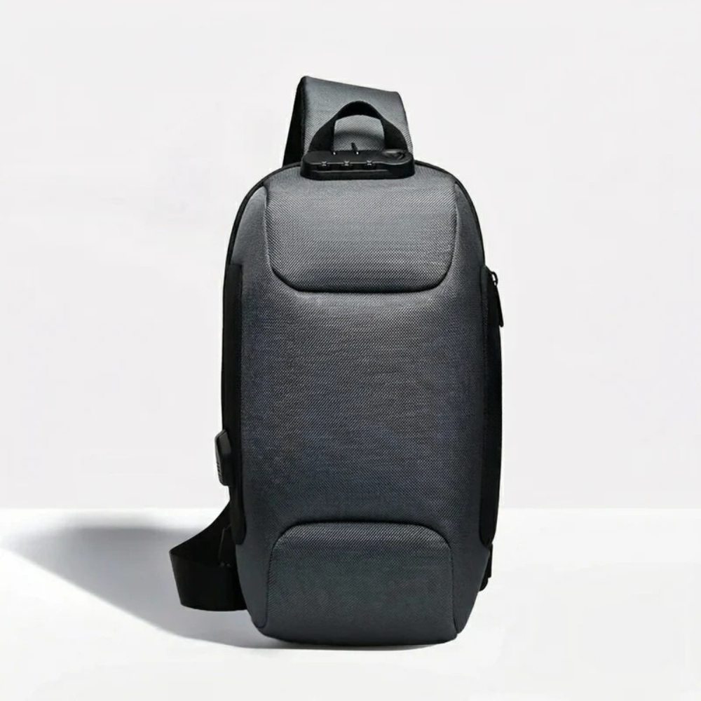 Travel Crossbody Bag featuring USB Charging and Zip Compartments