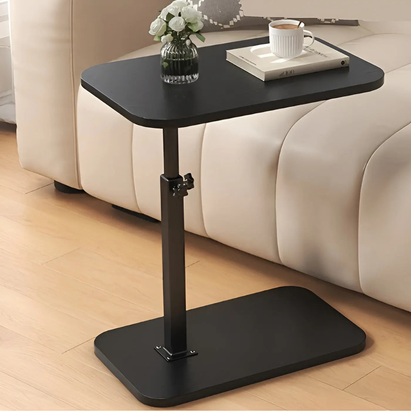 Adjustable Height Side Table 45–80 cm – Ideal for Sofa, Armchair & Bed