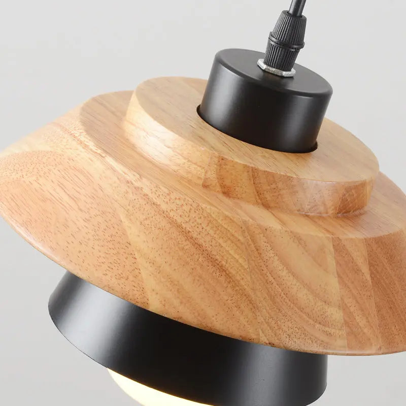 Norse Style Wooden Pendant Light Fixture