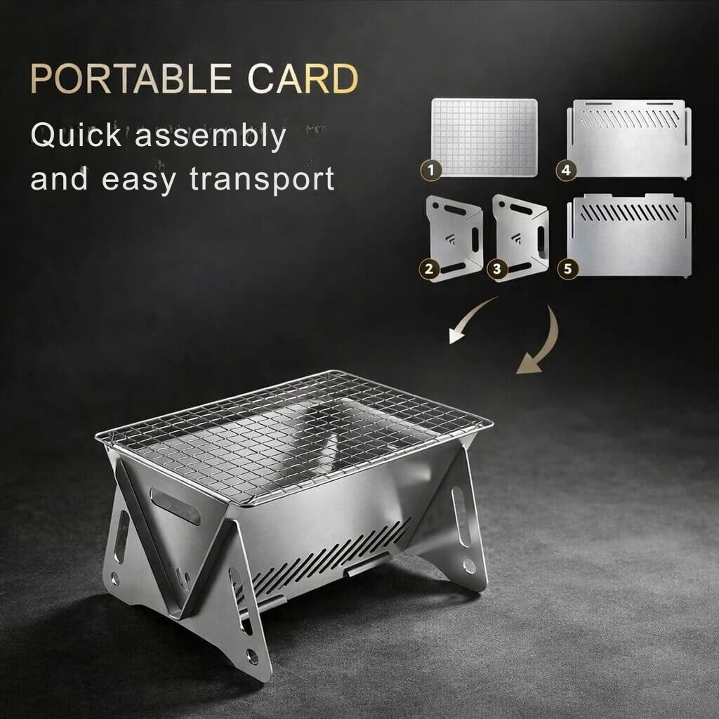 Charcoal Grill | Easy Assembly | Durable Design | Outdoor Flame