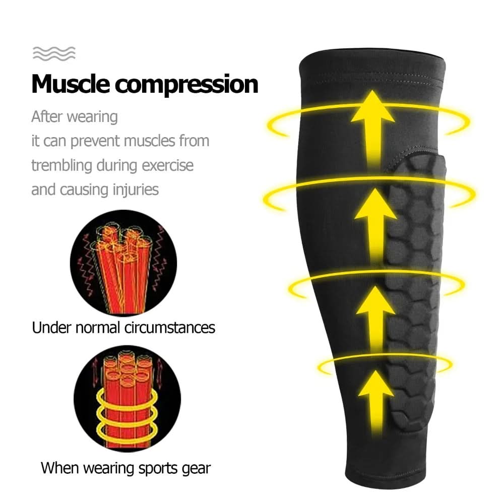 Honeycomb Soccer Shin Guards for Comfort and Impact Protection