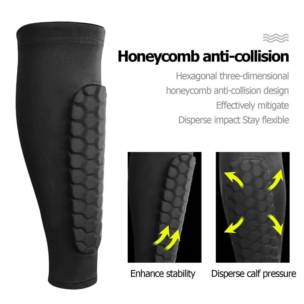 Honeycomb Soccer Shin Guards for Comfort and Impact Protection
