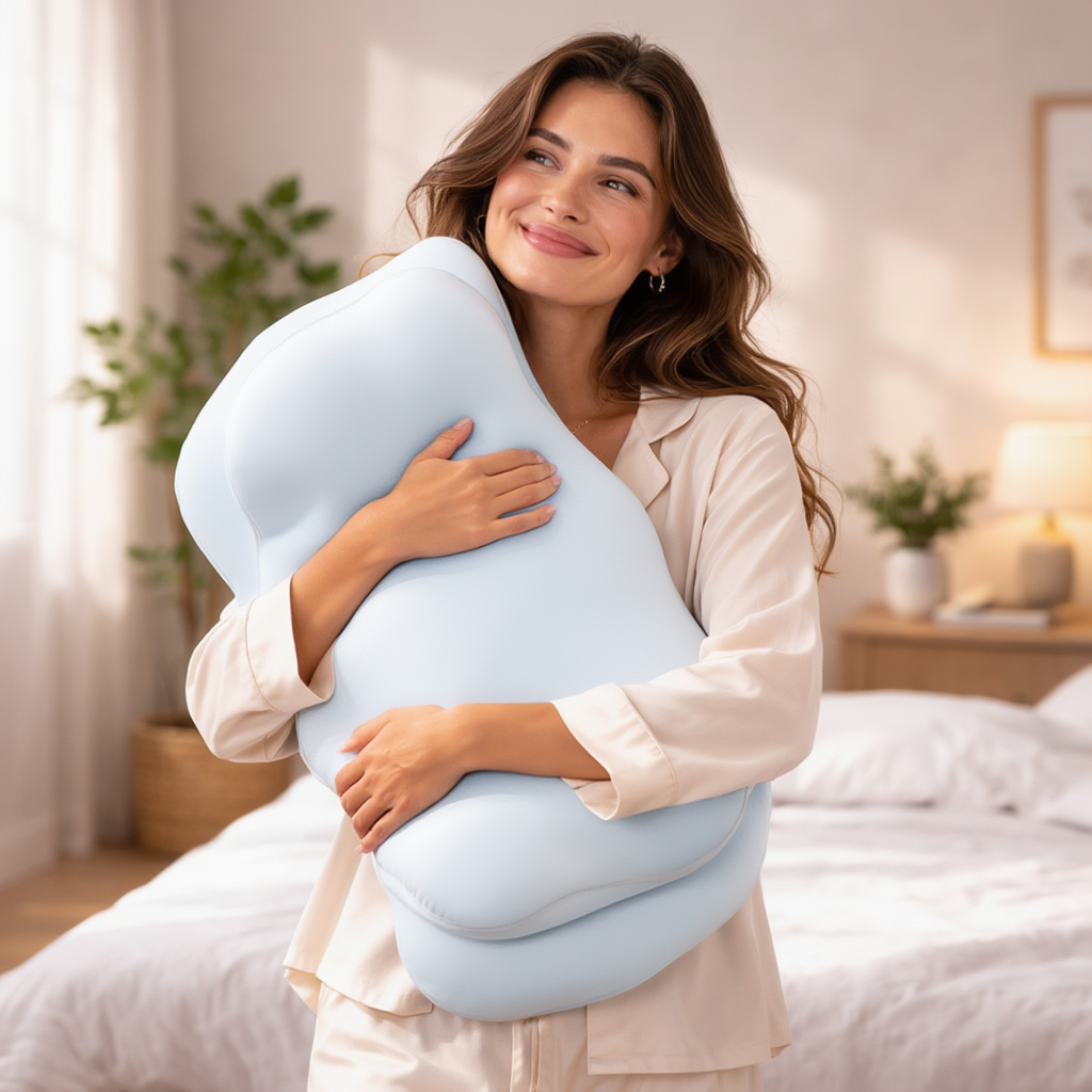 Ergonomic Cervical Pillow with Memory Foam for Neck and Back Support – 6 Zones