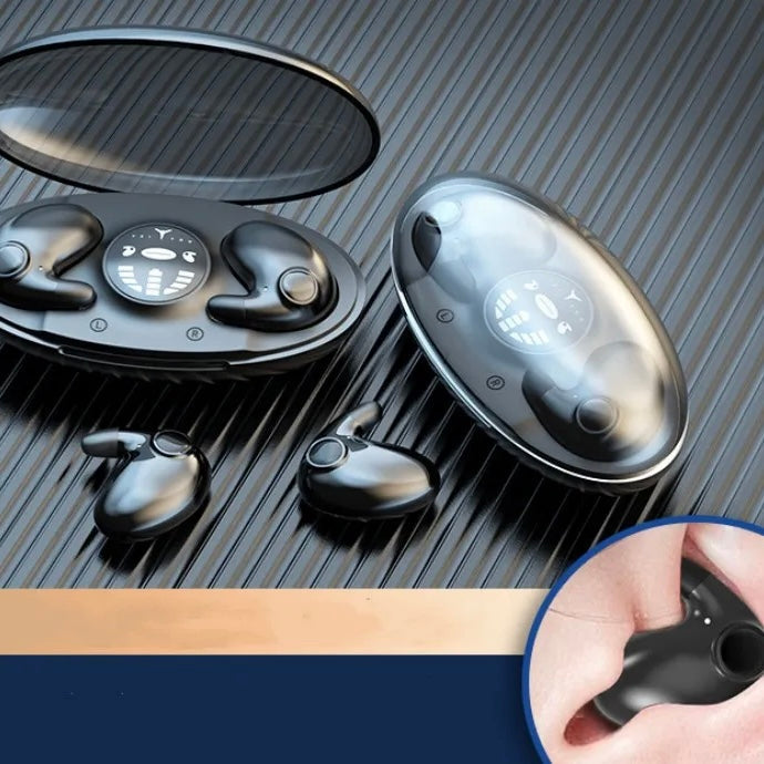 Wireless Mini Earbuds for Sleep with Noise Cancelling and Extended Battery