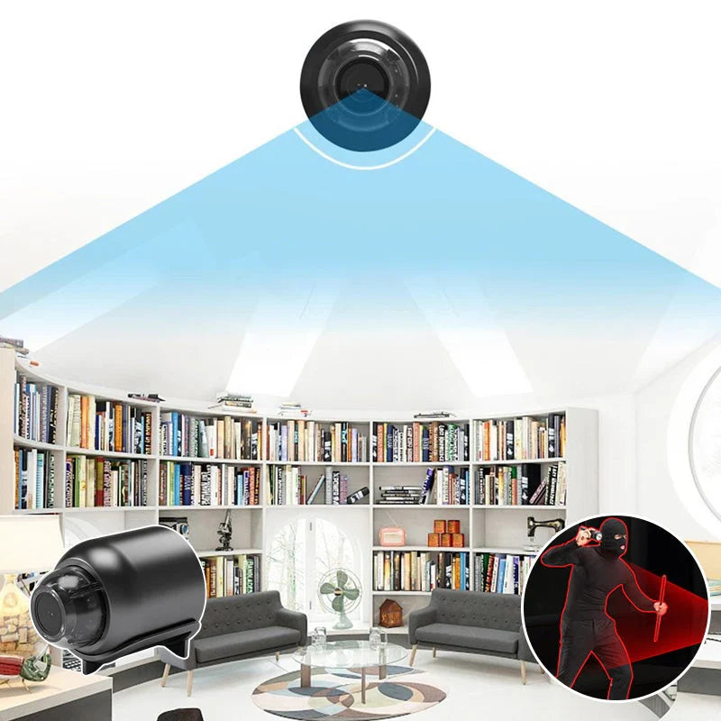 1080P HD Indoor Surveillance Camera with Night Vision and Motion Sensor