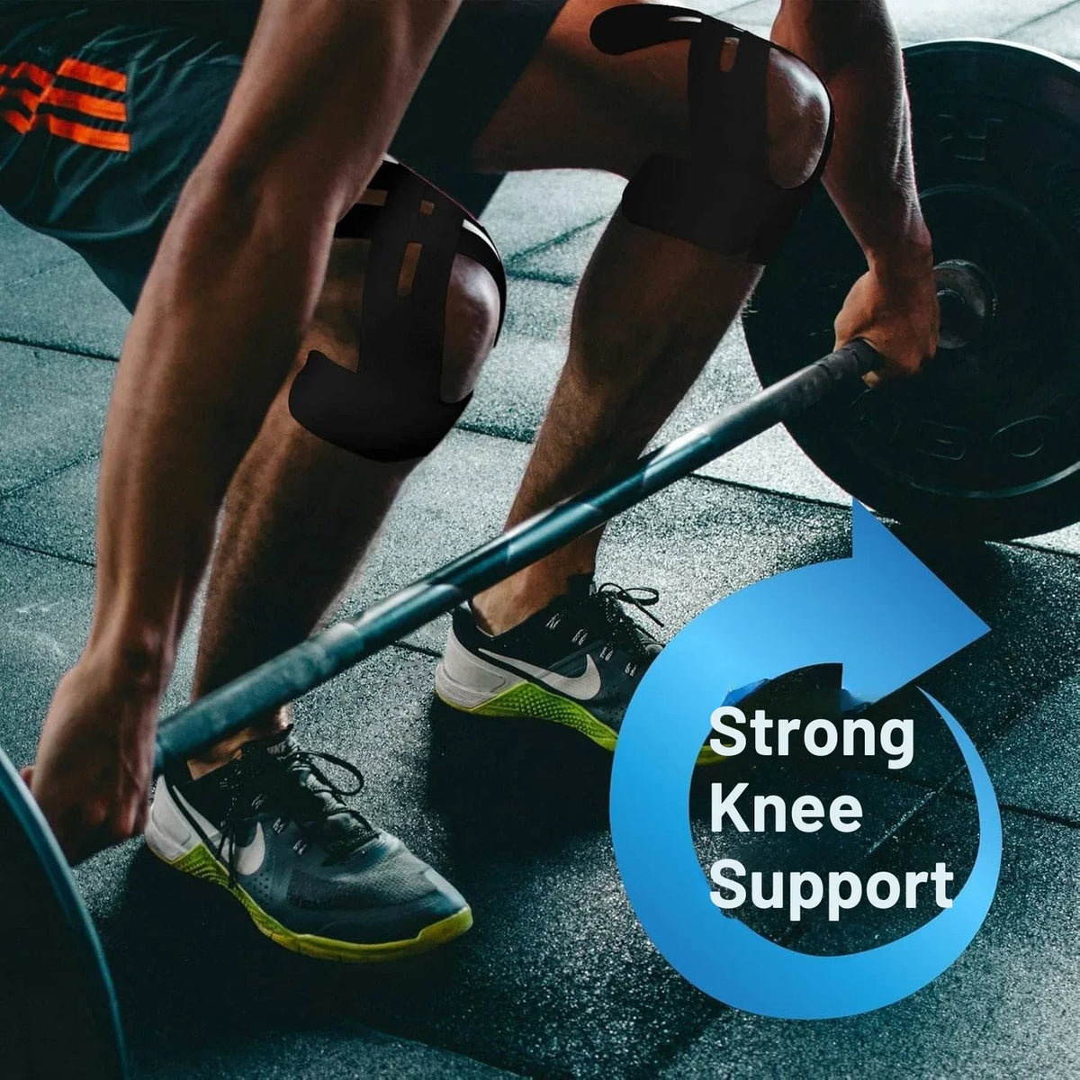 Pre-Cut Kinesiology Tape for Knee Support - Breathable Athletic Bandage