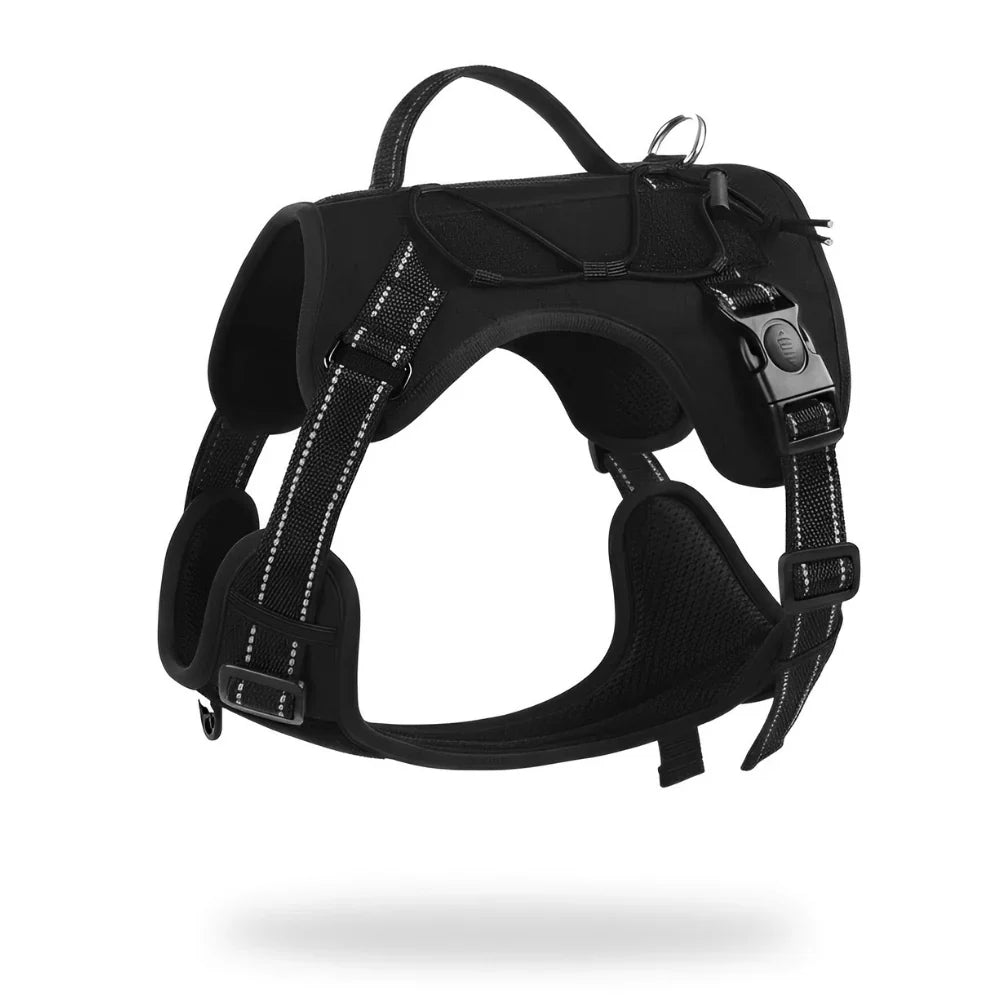 Nylon Dog Harness with Reflective Strips and Adjustable Fit