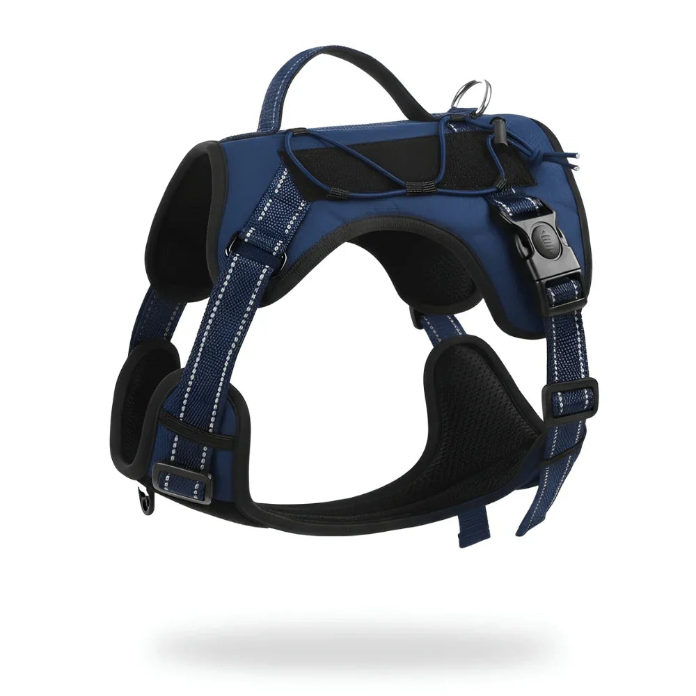 Nylon Dog Harness with Reflective Strips and Adjustable Fit