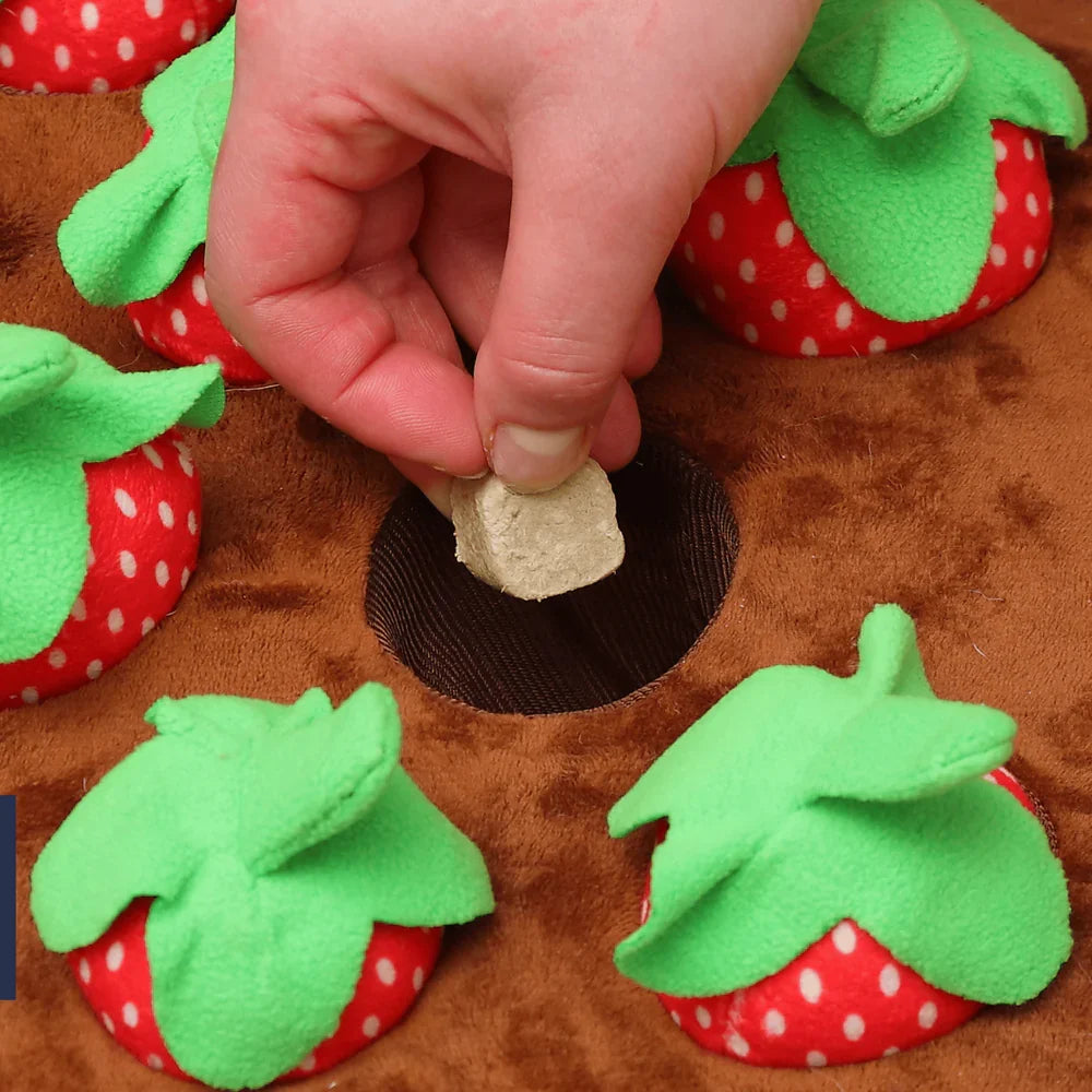 Interactive Dog Treat Mat - Plush Hide and Seek Puzzle Toy