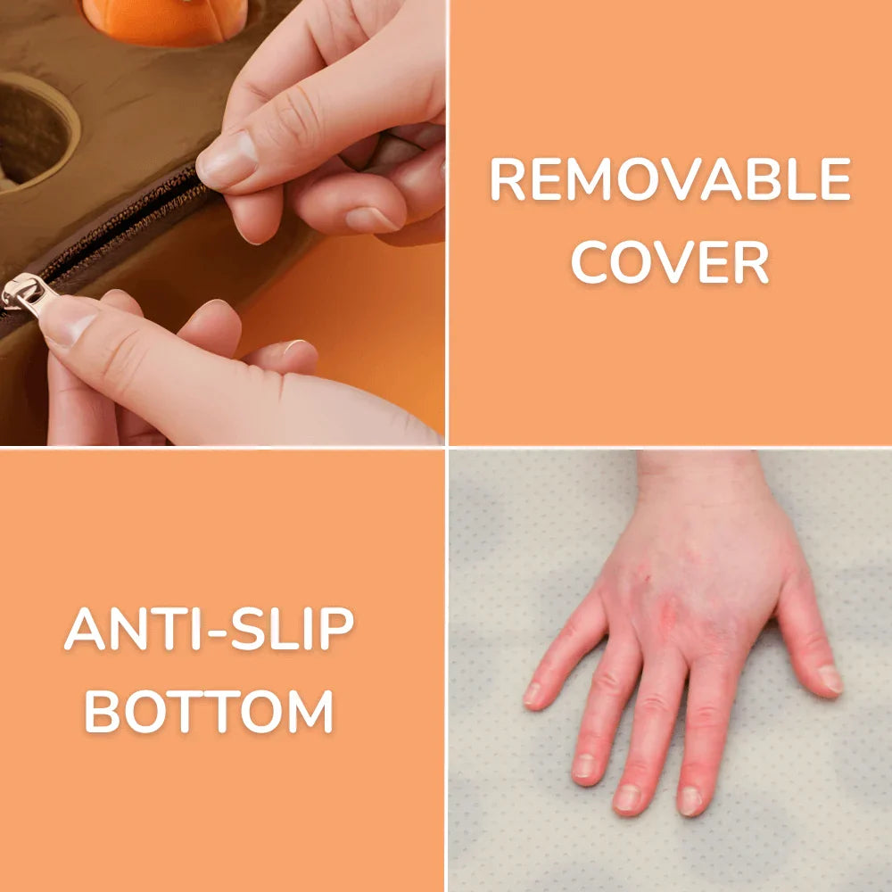 Washable Dog Puzzle Mat with Non-Slip Base for Treats
