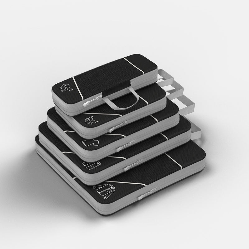 Packing Cubes with Dual-Zipper Compression System