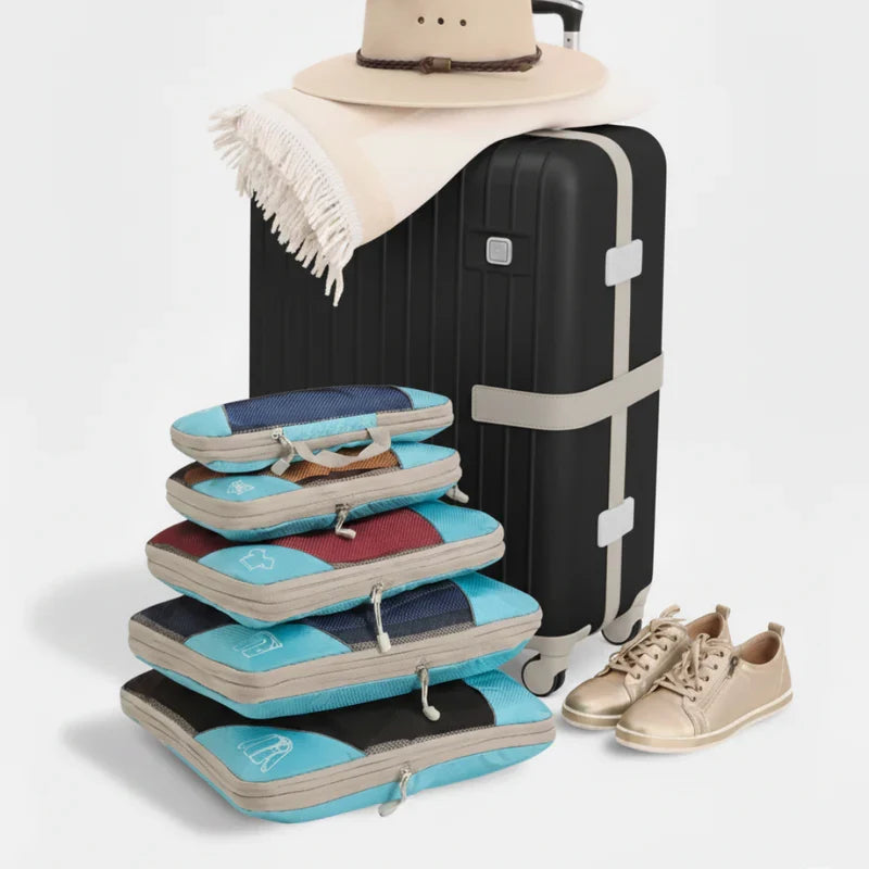 Packing Cubes with Dual-Zipper Compression System
