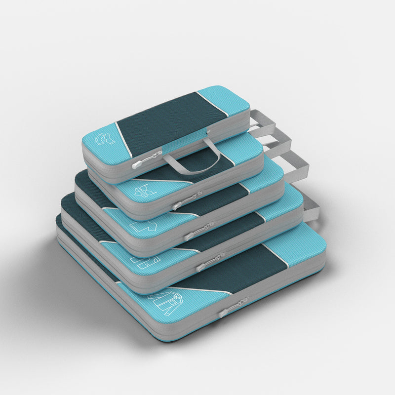 Packing Cubes with Dual-Zipper Compression System