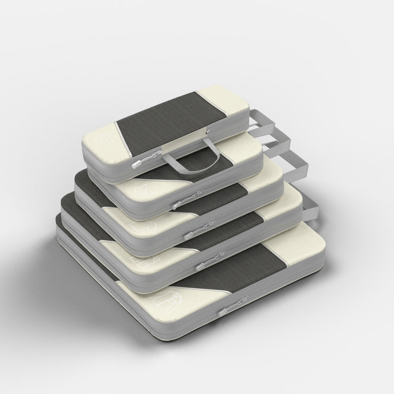 Packing Cubes with Dual-Zipper Compression System