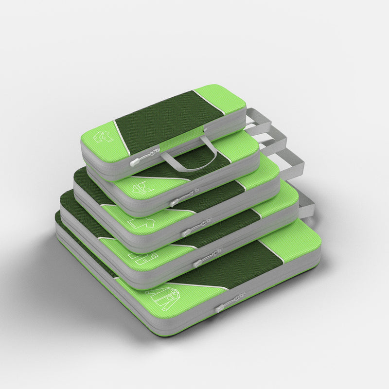 Packing Cubes with Dual-Zipper Compression System