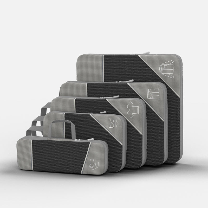 Packing Cubes with Dual-Zipper Compression System