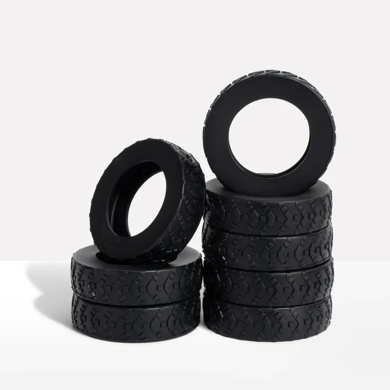 Set of 8 Silicone Wheel Covers for Luggage with Shock Absorption