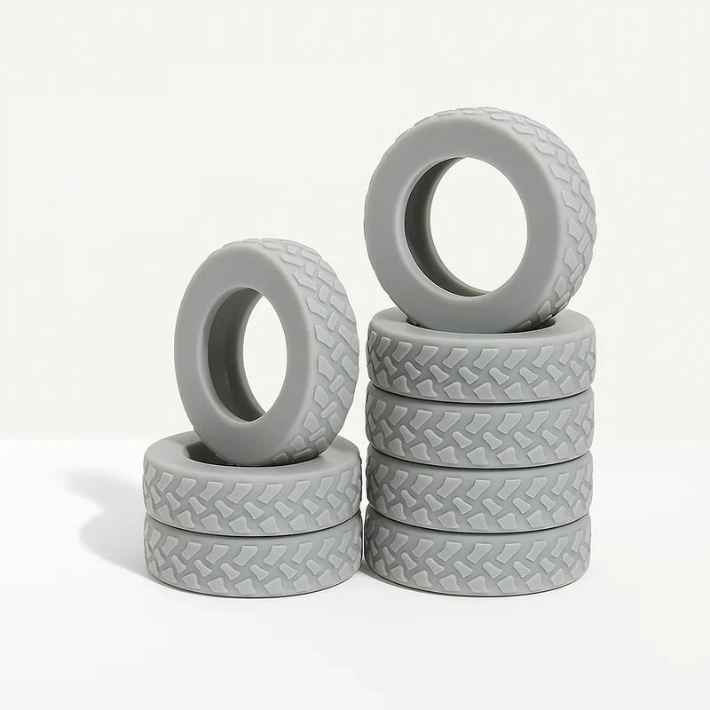 Set of 8 Silicone Wheel Covers for Luggage with Shock Absorption
