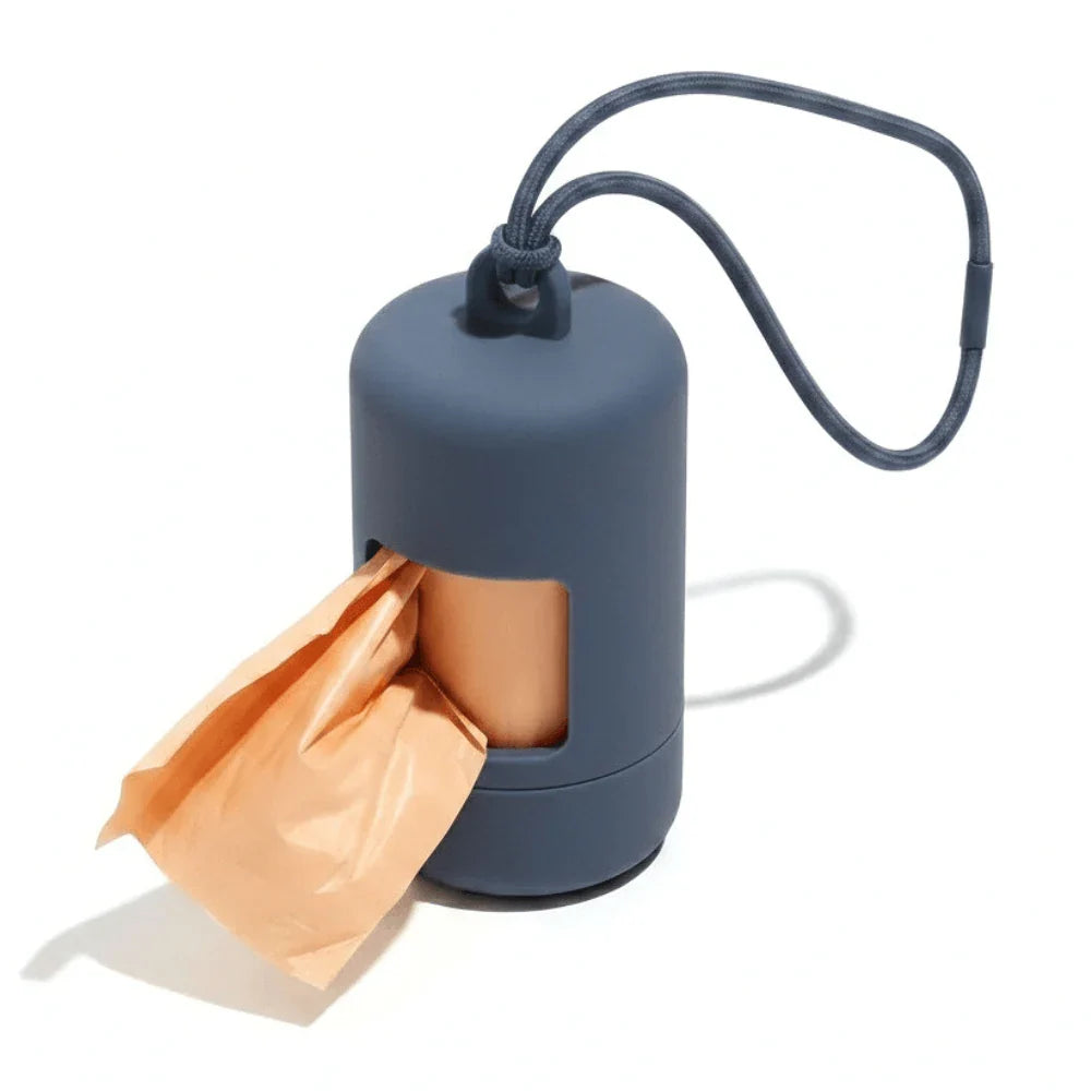 Portable Dog Waste Bag Holder with Clip-On Attachment