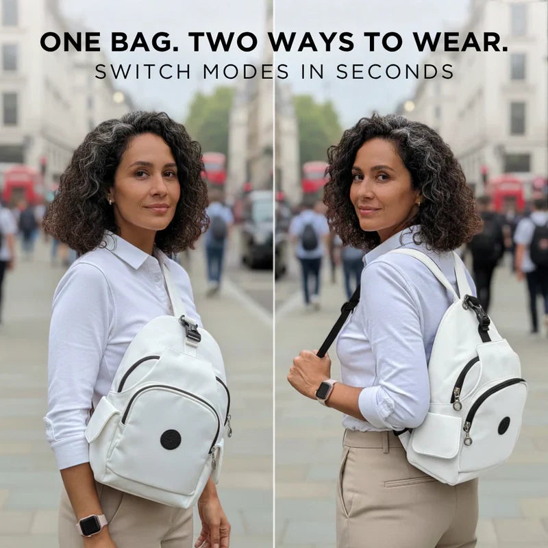 Adjustable Strap Crossbody Bag - Convertible Design