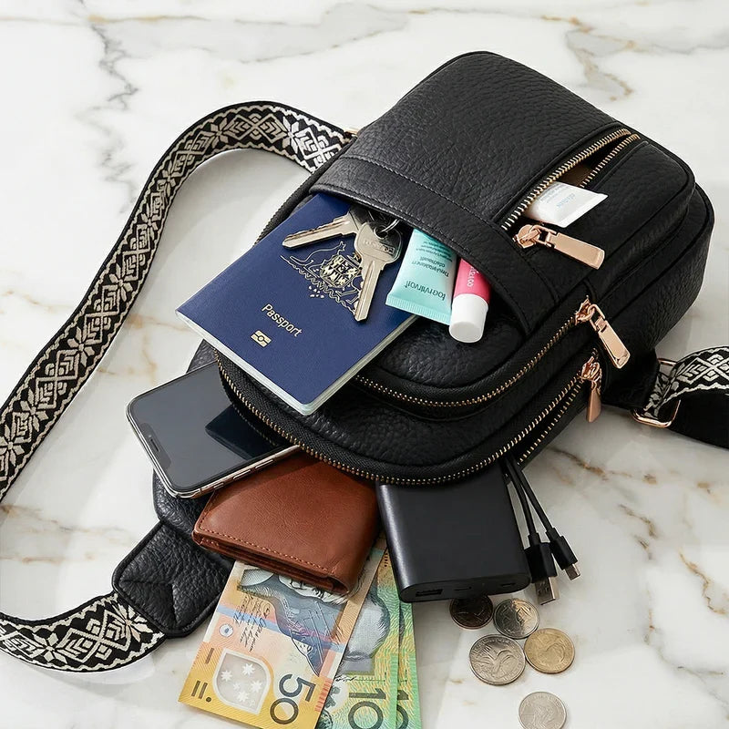 Adjustable Shoulder Strap Anti-Theft Crossbody Bag