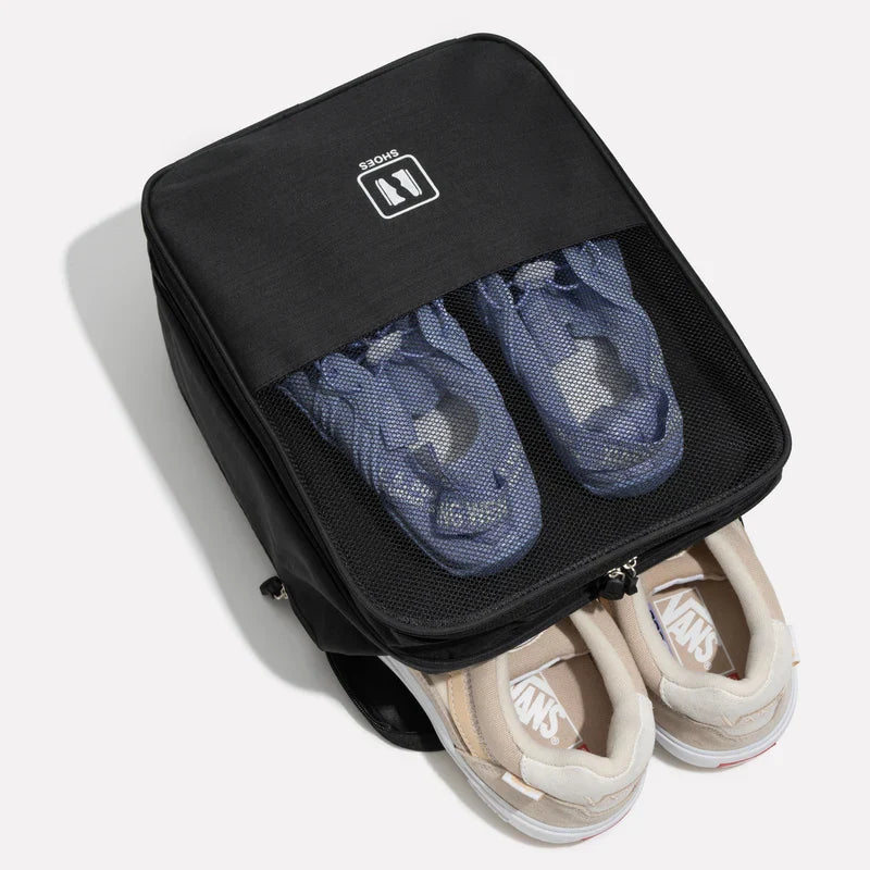 Shoe Organizer for Travel with Luggage Strap and Multiple Pockets