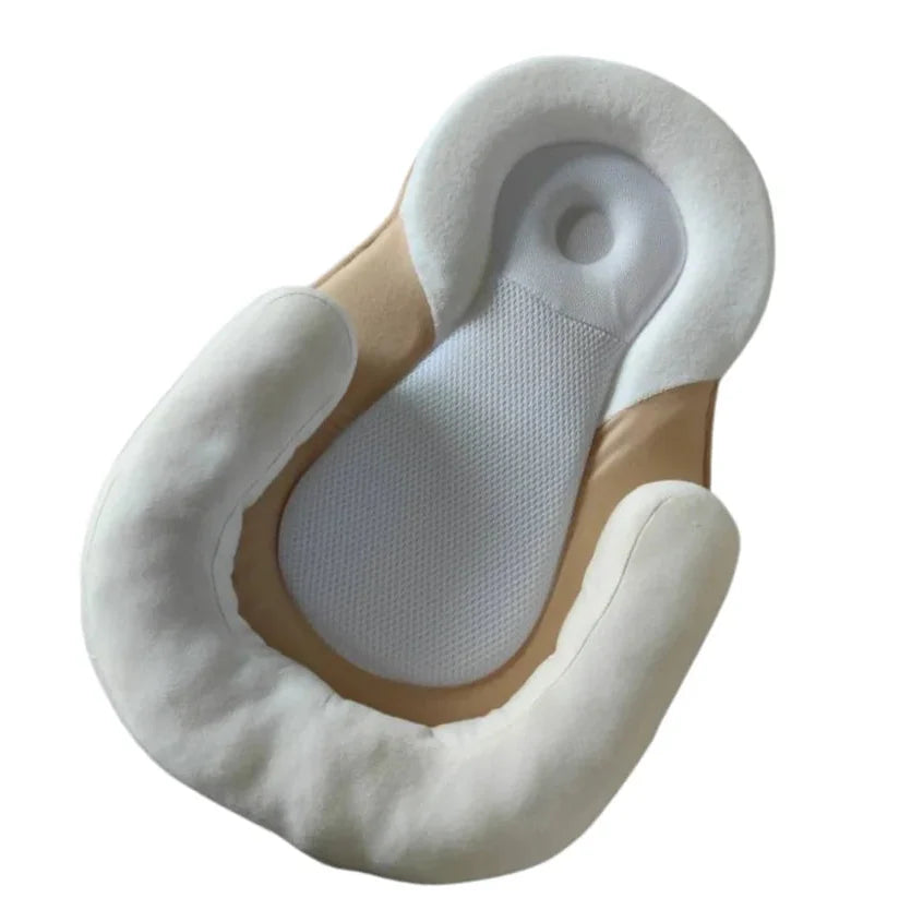 Infant Lounge Chair with Ergonomic Head Support and Breathable Material