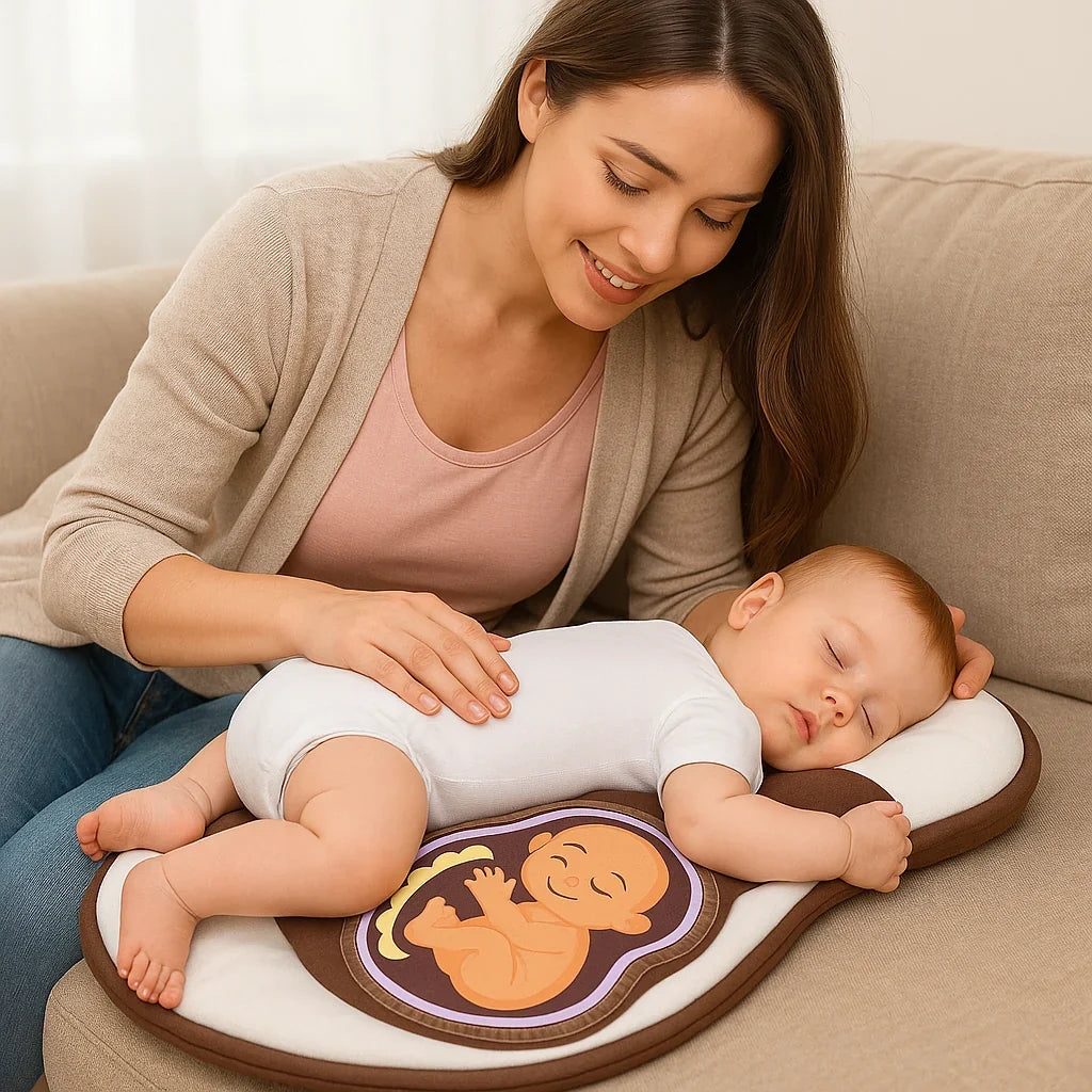 Infant Lounge Chair with Ergonomic Head Support and Breathable Material