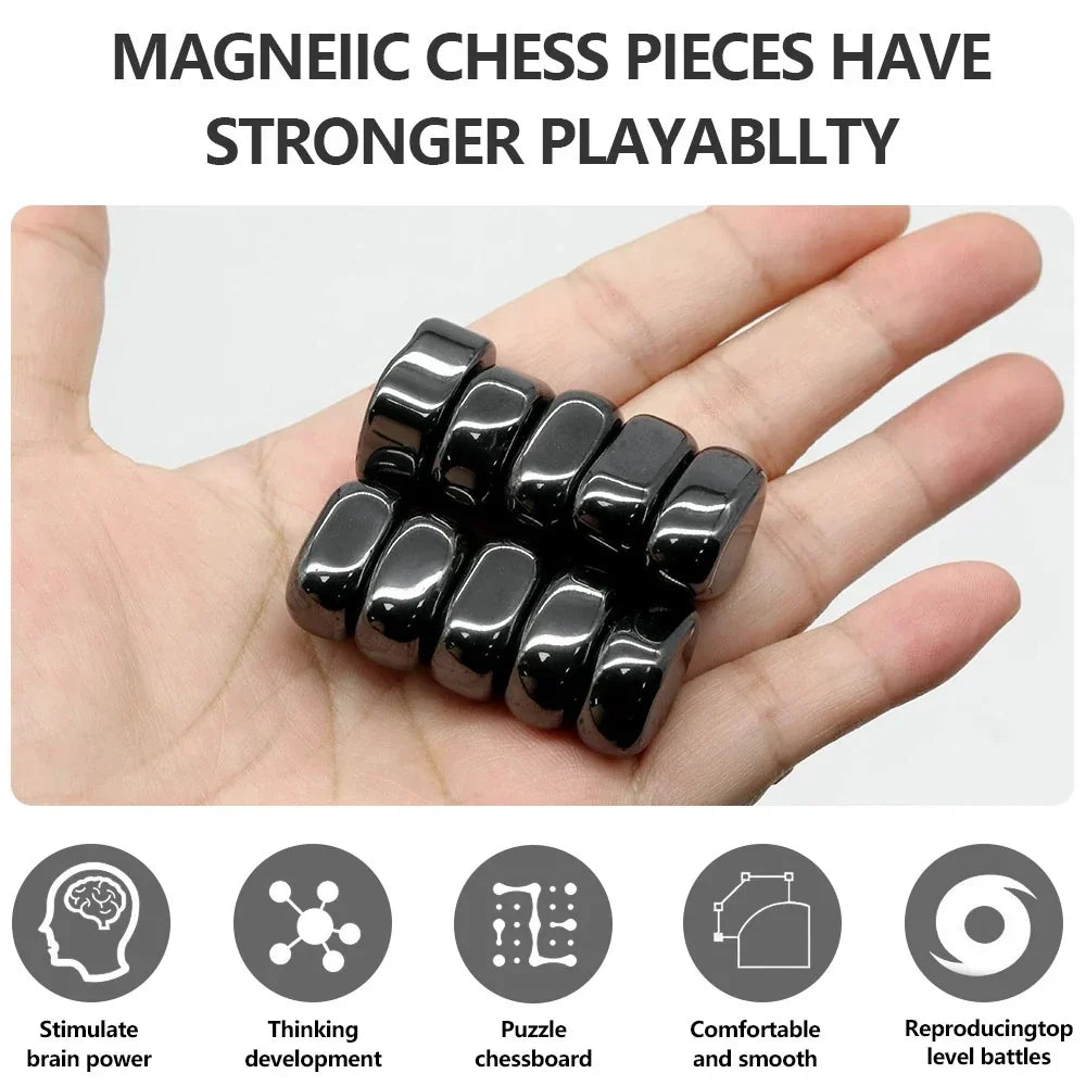 Portable Folding Travel Chess Set with Magnetic Board