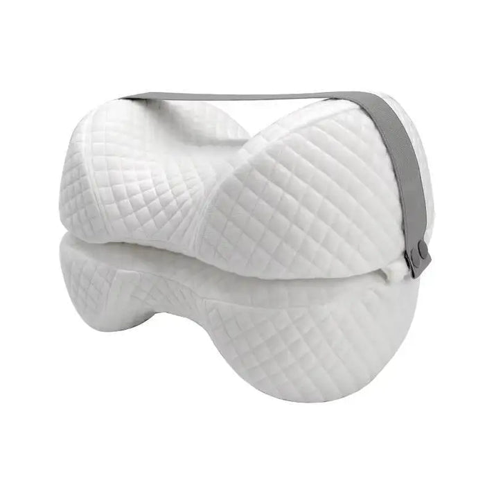 Knee and Leg Support Pillow with Contoured Design