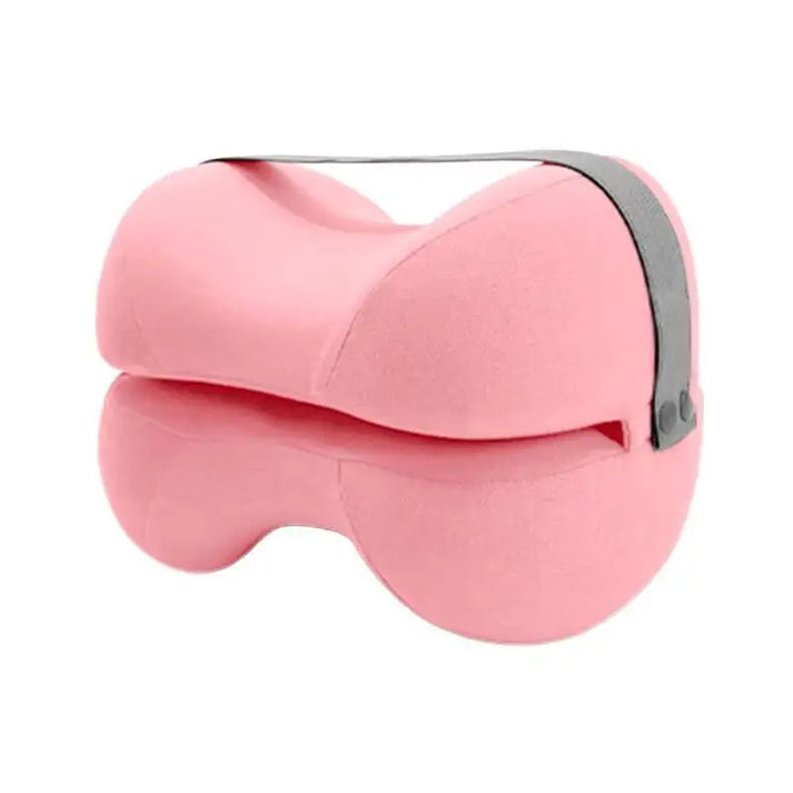 Knee and Leg Support Pillow with Contoured Design