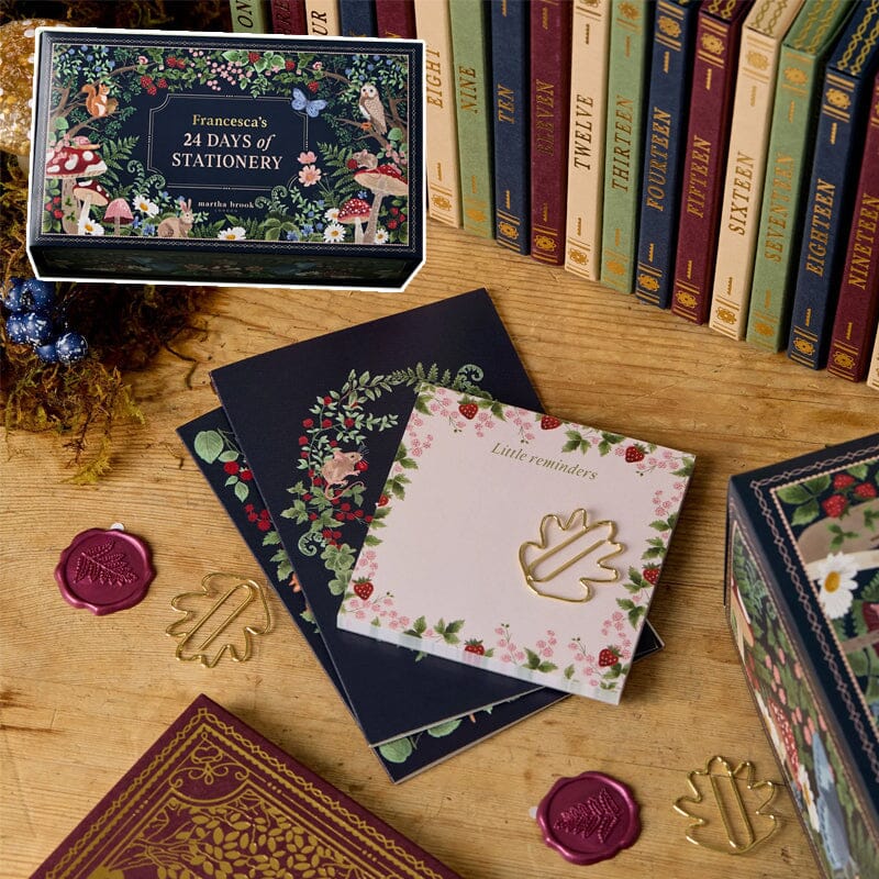 Winter Forest Themed Advent Calendar for Stationery Lovers