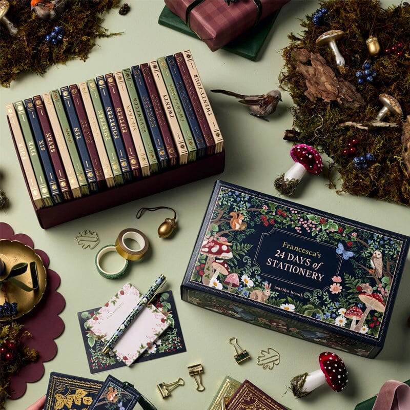 Winter Forest Themed Advent Calendar for Stationery Lovers