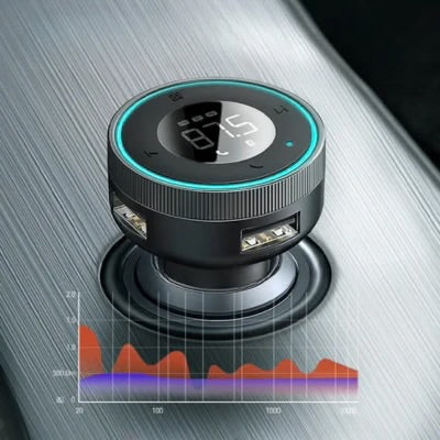 Car FM Transmitter with Bluetooth Connectivity