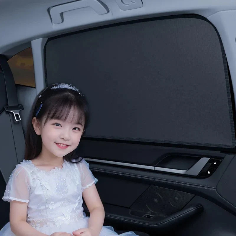 UV Protection Magnetic Sun Shade for Car Side Windows - Privacy Curtain