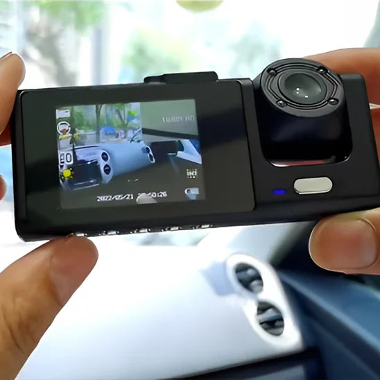 Car Dual Camera Dashcam for Front and Cabin Recording