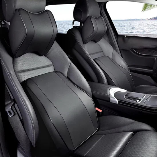 Memory Foam Lumbar Support Cushion and Pillow for Car